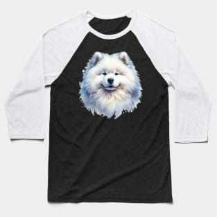colorful samoyed dog Baseball T-Shirt